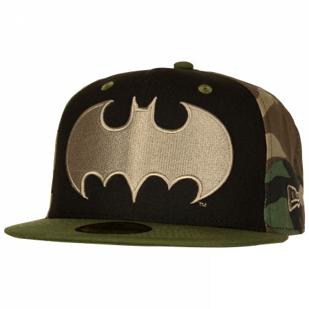 Batman Camo Panel New Era 59Fifty Fitted Hat